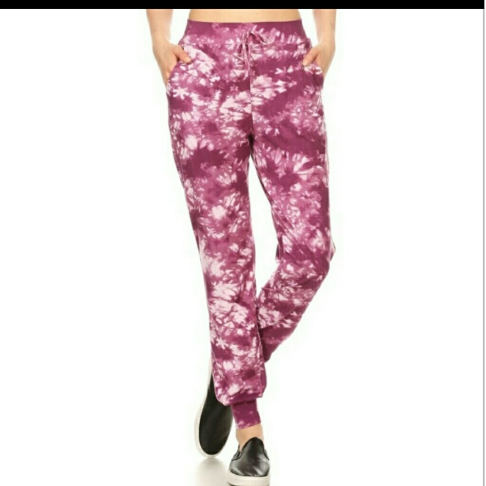 s.g. apparrel tye dye knit joggers